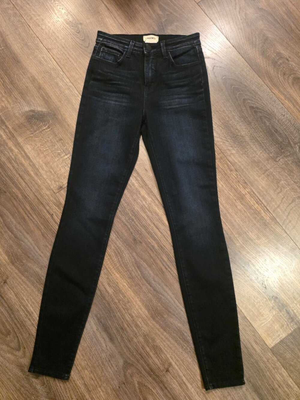 L'AGENCE Marguerite High Rise Skinny Jeans Marino Blue Dark Wash Size 26 $265
